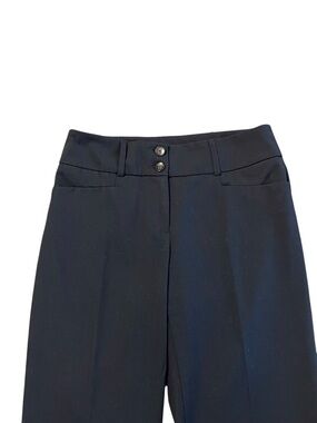 Alfani Straight Leg Mid Rise (9.25”) Navy Dress Pants, 4 Pockets, Size 2.